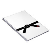 ブラックベルト、武術アーツ黒帯、武道 ノートブック (右側)