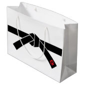 ブラックベルト、武術アーツ ラージペーパーバッグ (裏面アングル)