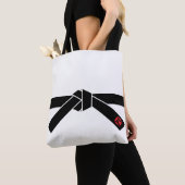 ブラックベルト、武術アーツ、黒帯、武道 トートバッグ (クローズアップ)