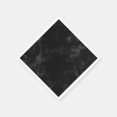 ブラックベルベエレガントットヴィンテージグラムグラマーパーティー スタンダードカクテルナプキン (角)