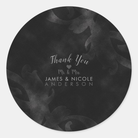 ブラックベルベエレガントットヴィンテージグラムグラマー結婚ズ ラウンドシール (正面)