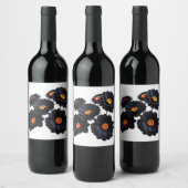ブラックベルベットの花 ワインラベル (ボトル)
