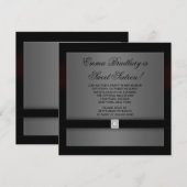 ブラックベルベットダイヤモンドSweet sixteen 招待状 (正面/裏面)