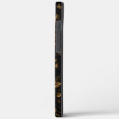 ブラックベルベットノワール蝶の花開くiPhoneケース Case-Mate iPhoneケース (裏面 / 左)
