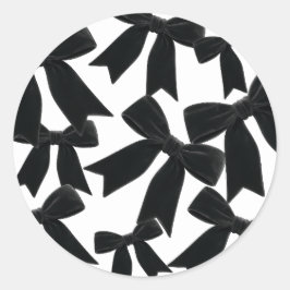 ブラックベルベットリボン エレガント ポッシュ 誕生日パーティー ラウンドシール