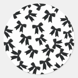 ブラックベルベットリボン エレガント ポッシュ 誕生日パーティー ラウンドシール