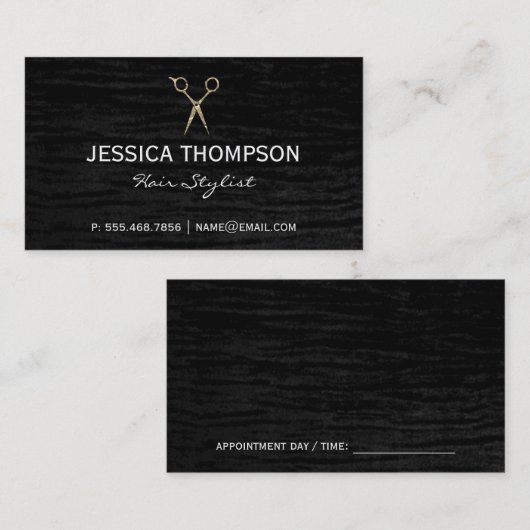 ブラックベルベット 名刺 (正面/裏面)