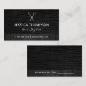 ブラックベルベット | 木製トリム 名刺 (正面/裏面)