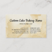 ブラックベーカリー自家製パティッセリーパティスリー生地 名刺 (裏面)