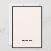 ブラックベージュスタモダングナイトバチュラーパーティ 招待状 (裏面)