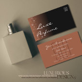 ブラックベージュブラウングリッター星とイニシャル 名刺