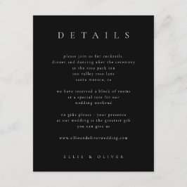 ブラックベージュボホ詳細結婚ズモダン エンクロージャーカード