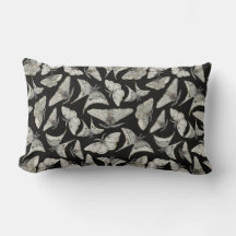 ブラックベージュモスバタフライパターン