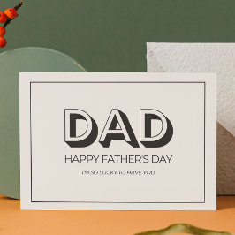 ブラックベージュレトロニュートラル父の日 シーズンポストカード