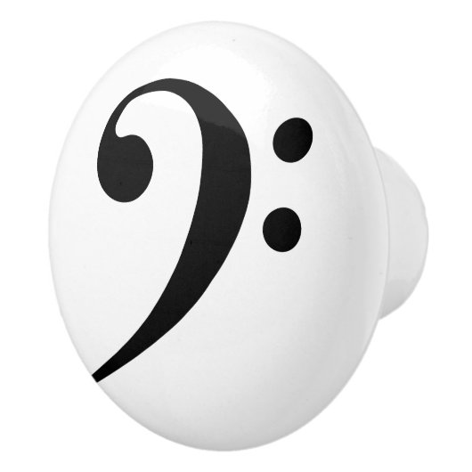 ブラックベースクレフ、 音符記号音楽シンボル表記法 セラミックノブ (右)