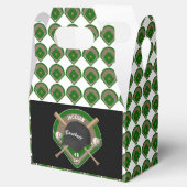 ブラックベースボールダイヤモンドプレーヤーの名前と番号 フェイバーボックス (オープン)