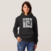 ブラックベードーピングスフード付きスウェットシャツ：ブラックグラウンド パーカ (正面フル)