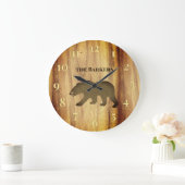 ブラックベ素朴アーロッジ2ラージクロック ラージ壁時計 (ホーム)