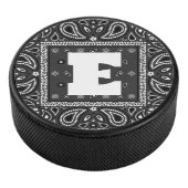 ブラックペイズリーバンダナ誕生日ヒップホップラップのスカーフ アイスホッケーパック (3/4)