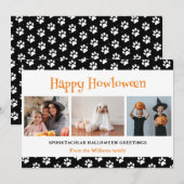 ブラックペット3枚写真ハロウィン シーズンカード (正面/裏面)