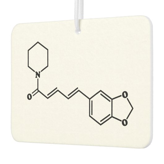 ブラックペッパー・ピペリン分子化学式 カーエアーフレッシュナー (左)