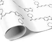 ブラックペッパー・ピペリン分子化学式 ラッピングペーパー (ロールコーナー)