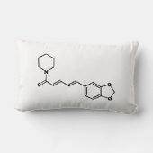 ブラックペッパー・ピペリン分子化学式 ランバークッション (裏面)