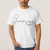 ブラックペッパー ピペリン 分子式 Tシャツ (正面)