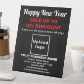 ブラックペデスタルサインに新年のセール 台座サイン (インサイチュ)