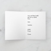 ブラックペルシャ猫パーティの招待状 招待状 (内部)