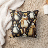 ブラックペンギン クッション (ブランケット)