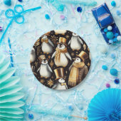 ブラックペンギン ペーパープレート (パーティー)