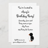 ブラックペンギン 招待状 (正面/裏面)