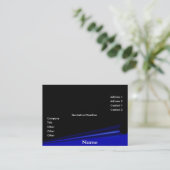 ブラックページカールプロファイルカード 名刺 (スタンド正面)