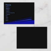 ブラックページカールプロファイルカード 名刺 (正面/裏面)