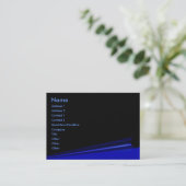 ブラックページカールプロファイルカード 名刺 (スタンド正面)