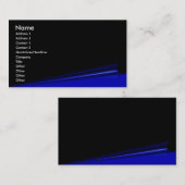 ブラックページカールプロファイルカード 名刺 (正面/裏面)