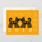 ブラックペ中国のンカットドッグカスタム〔占星術の〕十二宮図HGP シーズンポストカード (正面/裏面)