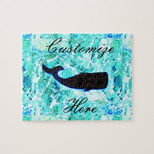 ブラックホエールブルーサンダー_コーブ ジグソーパズル (横)