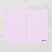 ブラックホットストーンスパパーティー付き紫の蘭 ポストカード (裏面)