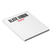 ブラックホラー好きステーショナリー ノートパッド (アングル)