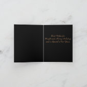 ブラックホリデーカードの異常なクリスマスツリー シーズンカード (内部)