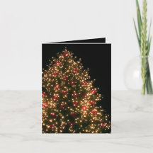 ブラックホリデーカードの異常なクリスマスツリー