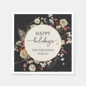 ブラックホリデーナプキンス スタンダードカクテルナプキン (正面)