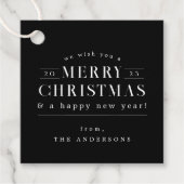 ブラックホリデープレイドクリスマス フェイバータグ (正面)