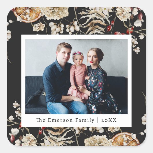 ブラックホリデー写真シール スクエアシール (正面)