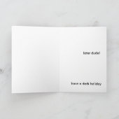 ブラックホリデー シーズンカード (内部)