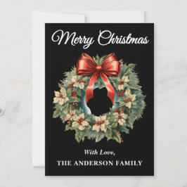 ブラックホリーベリークリスマスリース シーズンカード