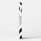 ブラックホワイトのシェブロンストライプパターン Case-Mate iPhoneケース (裏面 / 左)