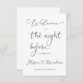 ブラックホワイトの前夜へようこそ エンクロージャーカード (正面/裏面)